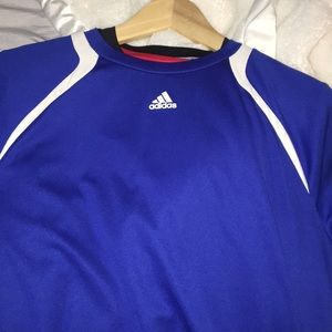 Adidas blue t shirt L
